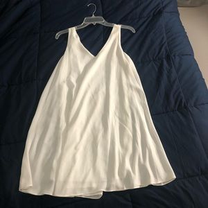 White Chiffon Maternity Dress